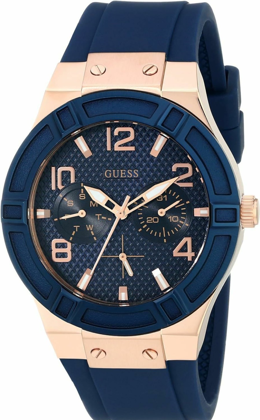 GUESS Guess Women Stainless Steel Quartz Watch With Silicone Strap Wholesale