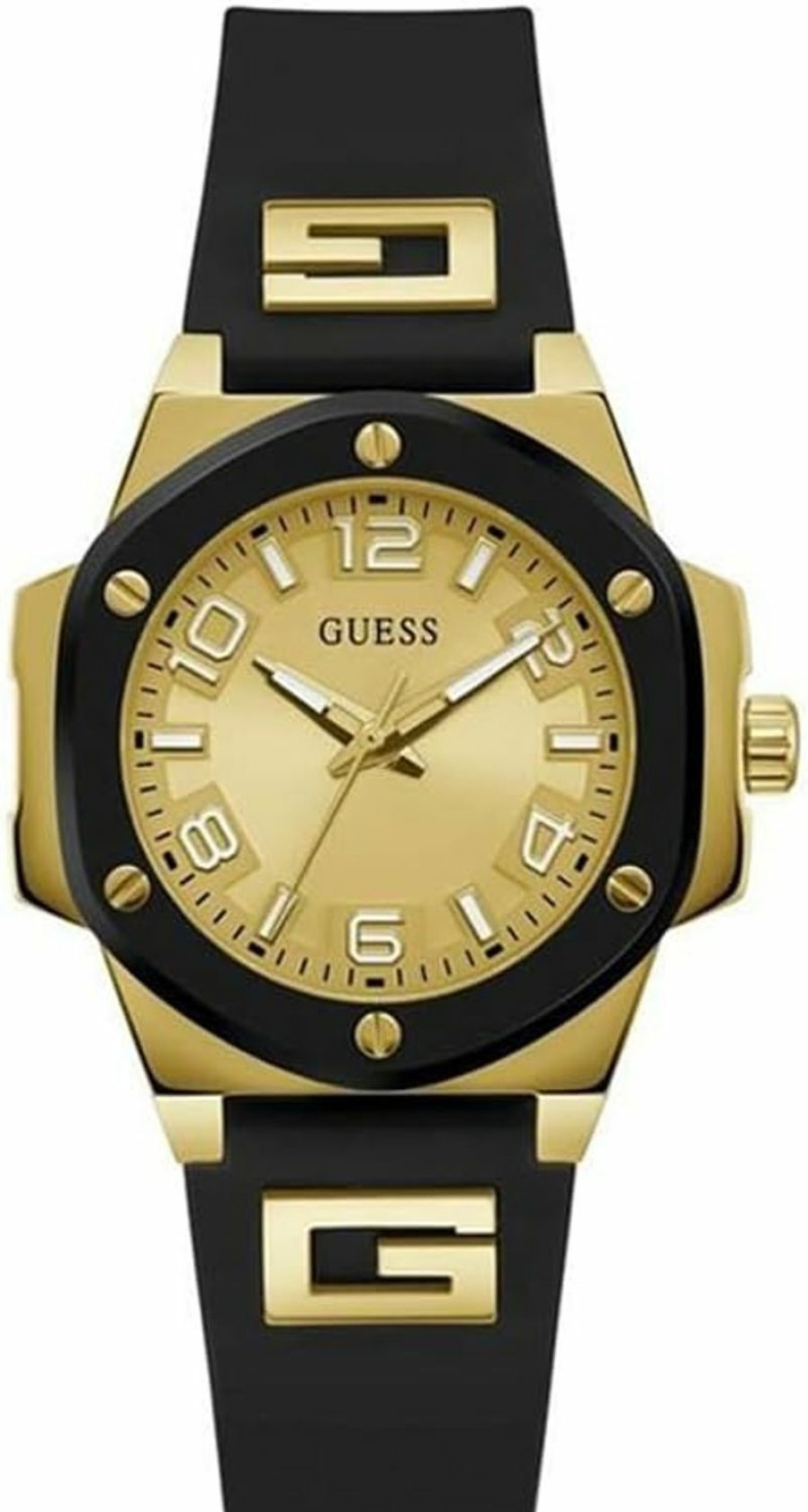 GUESS Guess Ladies 38Mm Watch - Black Strap Champagne Dial Two-Tone Case Wholesale