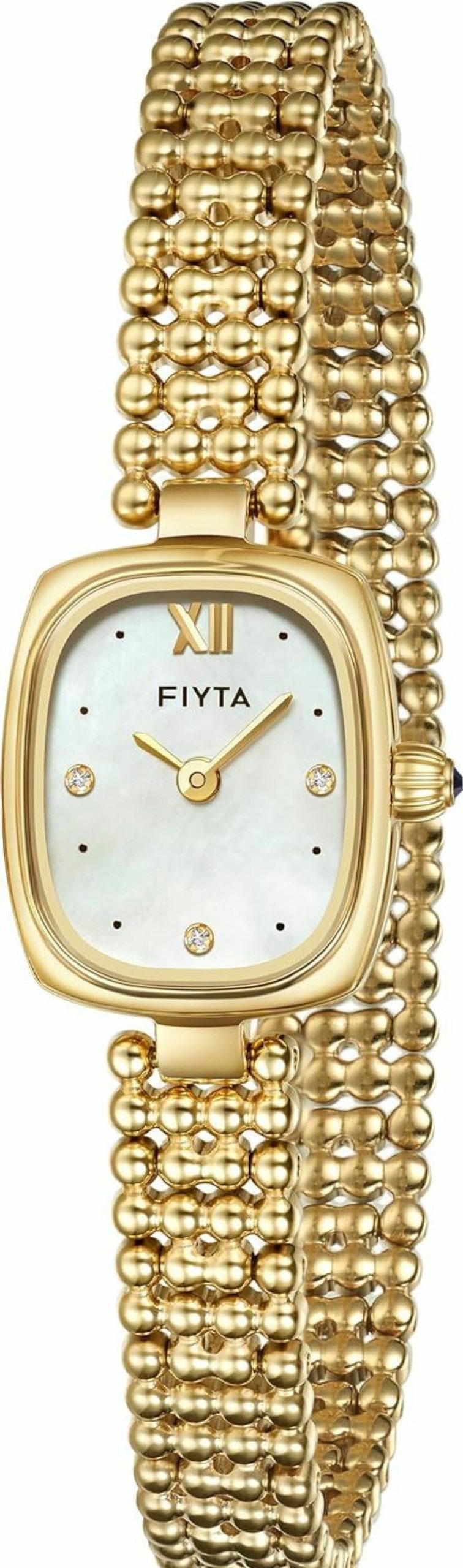 FIYTA Fiyta Women'S Small Gold Watch, Vintage Dainty Wristwatch With Stainless Steel Bracelet, Stylish Gift Box, Elegant Present For Women Clearance