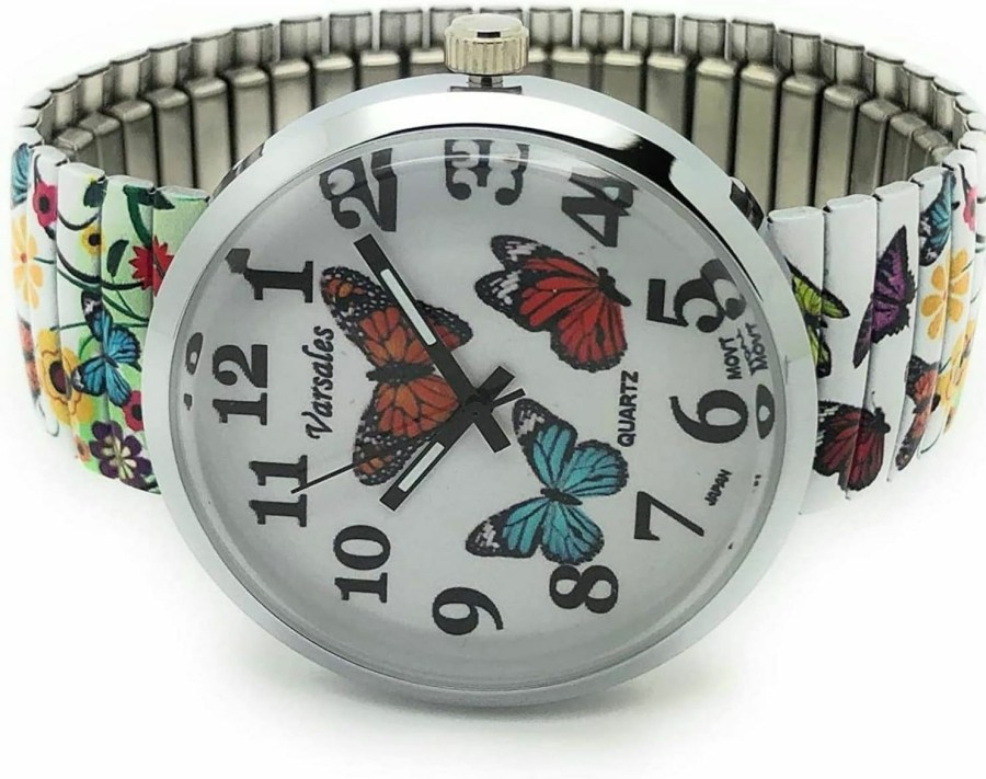 Varsales Varsales Ladies Novelty Butterfly Bird Owl Ladybug Bee Zoo Theme Elegant Stretch Elastic Band Analog Quartz Fashion Watch Best