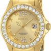 Invicta Invicta Women'S Pro Diver Crystal Accented 18K Ion-Plated Stainless Steel Watch New