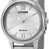 Citizen Citizen Eco-Drive White Dial Ladies Watch Em0899-81A Best