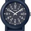 Timex Timex Uni Quartz Watch With Blue Dial Analogue Display And Blue Nylon Strap Tw2P62600 Hot