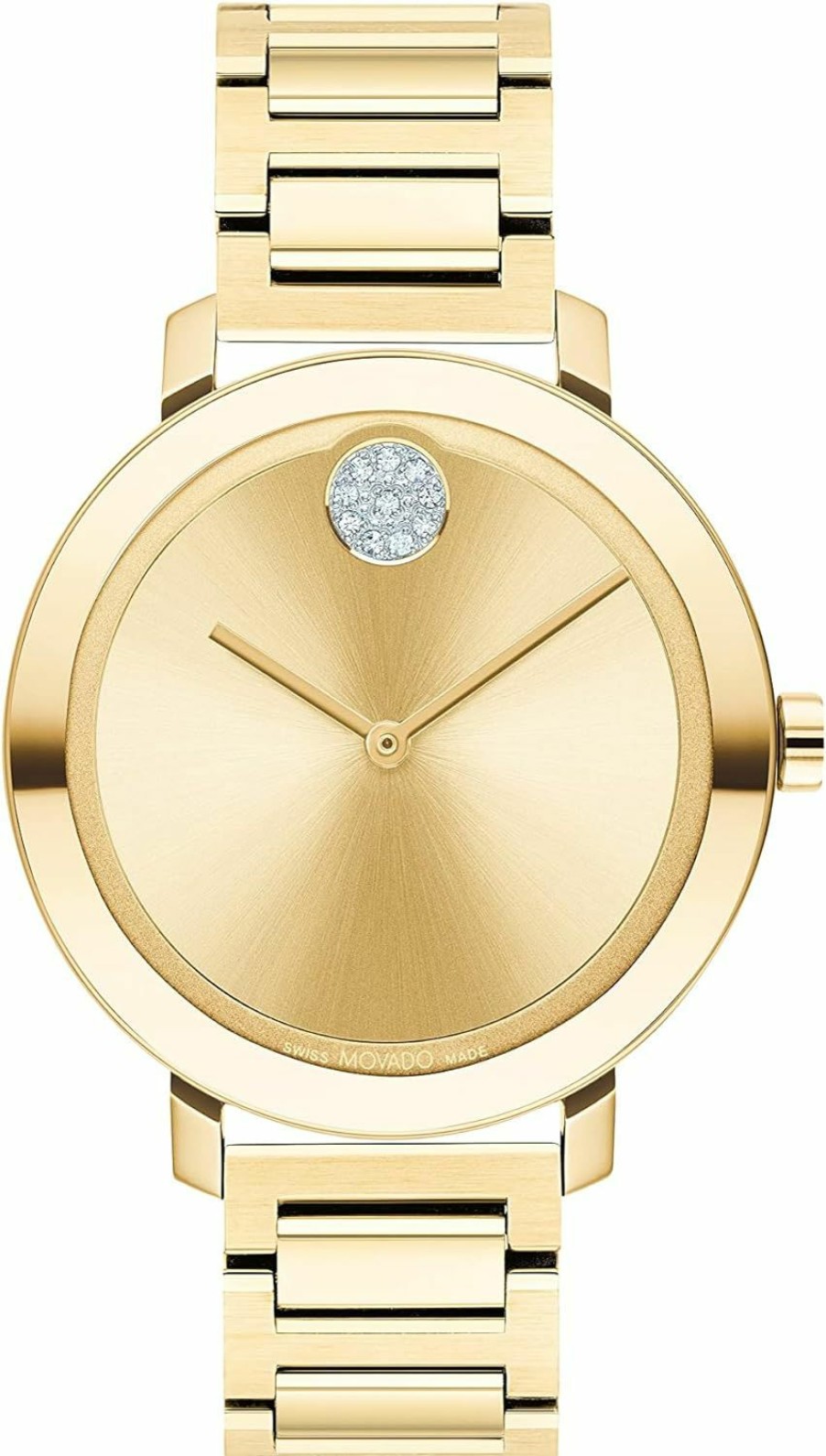 Movado Movado Bold 3600823 Evolution Women'S Ionic Light Gold Plated Steel Case And Bracelet Color: Yellow Gold New