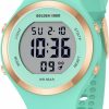 GOLDEN HOUR Golden Hour Waterproof Sport Women'S Digital Chronograph Silicone Strap Watch Hot