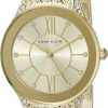 Anne Klein Anne Klein Women'S Premium Crystal Accented Mesh Bracelet Watch Best