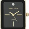 Anne Klein Anne Klein Women'S Genuine Diamond Dial Ceramic Bracelet Watch Clearance