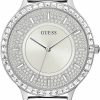 GUESS Guess Ladies Dress Herringbone Mesh 38Mm Watch Silver-Tone Stainless Steel Case & Bracelet Wholesale