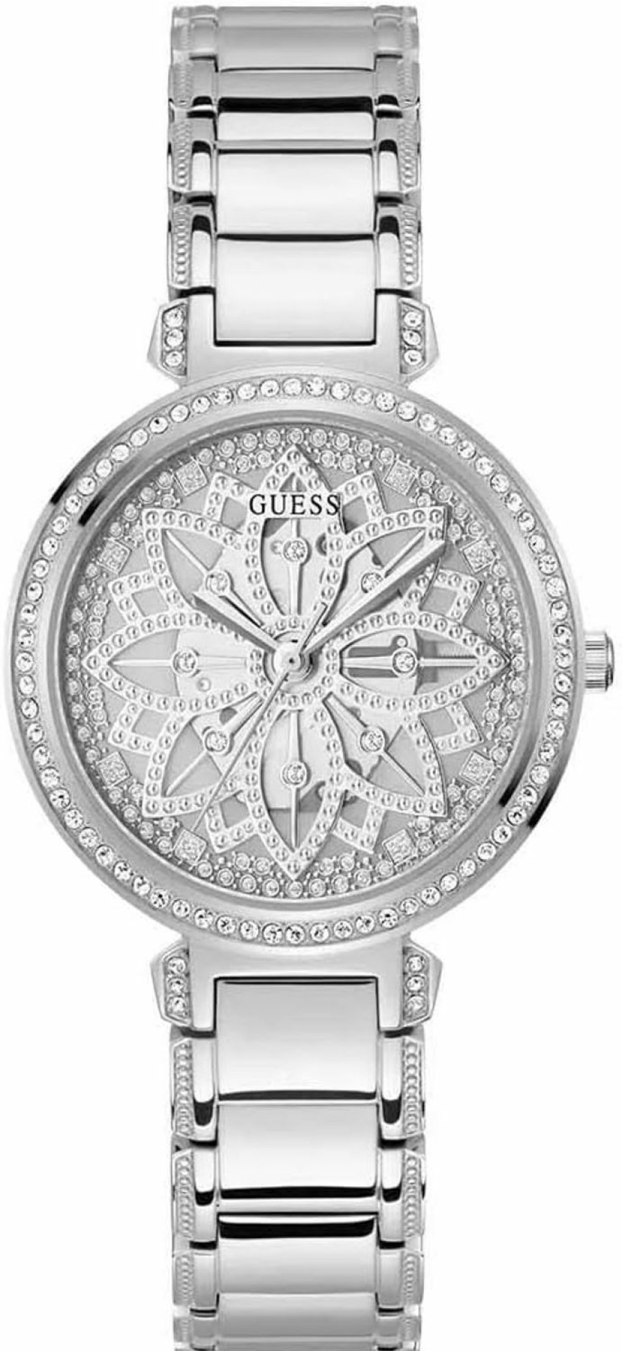 GUESS Guess Ladies 36Mm Watch - Iridescent Bracelet Lavender Dial Iridescent Case Hot