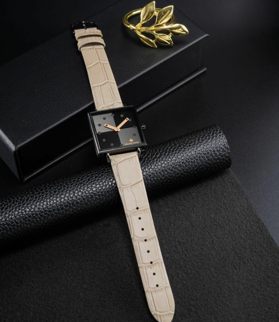 GOLDEN MAPLE Golden Maple Women'S Watch Swiss Quartz Movement Watch For Women Square Watch - Rubik'S Cube Series Wholesale