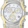 Bulova Bulova Women'S 98P120 Wintermoor Two-Tone Diamond Chronograph Watch Online