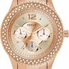 Fossil Fossil Women'S Stella Stainless Steel Crystal-Accented Multifunction Quartz Watch Hot