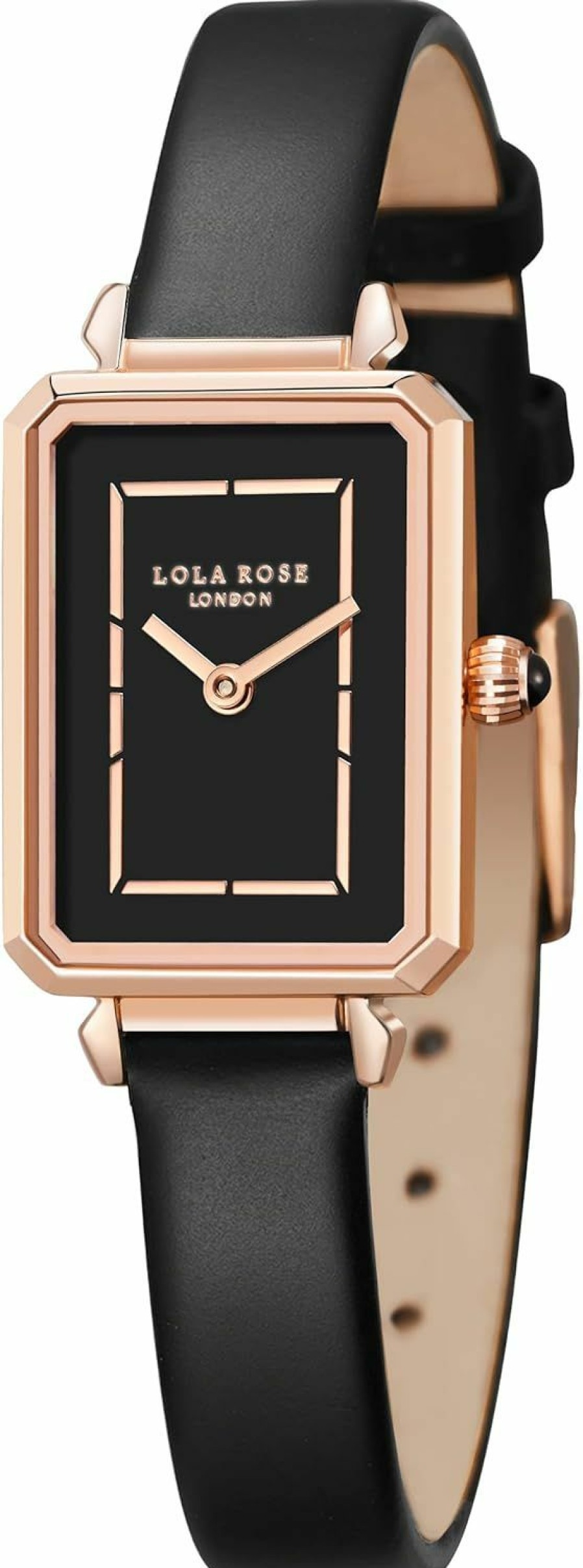 Lola Rose Lola Rose Women'S Black Onyx Watch With Black Leather Strap Online