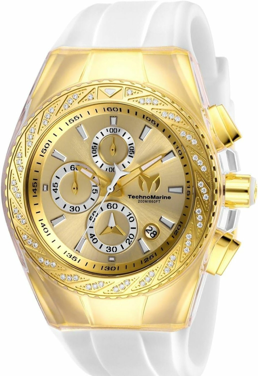 TechnoMarine Technomarine Uni Adults Tm117045 Cruise Glitz 45Mm (Yellow Gold) Wholesale