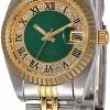 Reginald Reginald Women'S Luxury Dress Quartz Watches Diamonds Dial Stainless Steel Waterproof Date Silver Gold Two Tone Green Wrist Watches Online