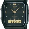 Casio Casio Aw48He-1Av Men'S Black Resin Band Analog Digital Dual Time Zone Watch Clearance