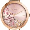 Ted Baker Ted Baker Ammy Hearts Stainless Steel Rose Gold Tone Mesh Band Watch (Model: Bkpamf1079I) Online