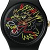 Swatch Swatch Uni Casual Black Bio-Sourced Quartz Watch Dragon In Wind Pay! Wholesale