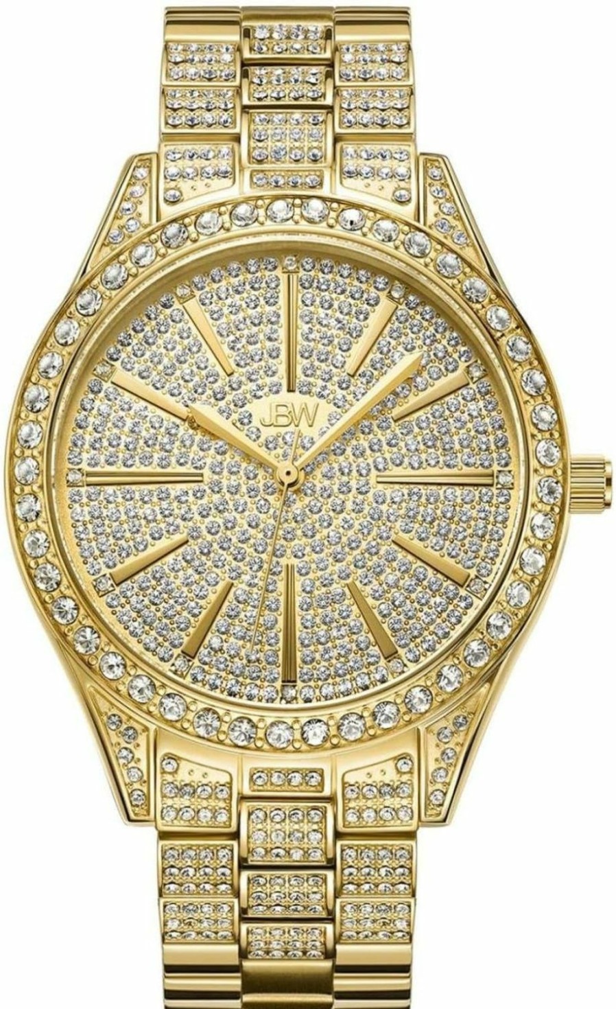 JBW Jbw Luxury Women'S Cristal 0.12 Carat Diamond Wrist Watch With Stainless Steel Link Bracelet Wholesale