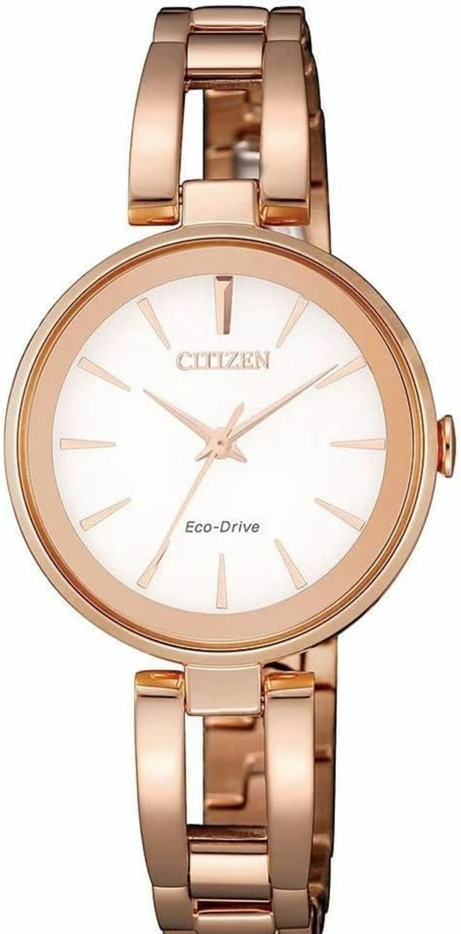 Citizen Citizen Eco-Drive White Dial Ladies Watch Em0639-81A Hot