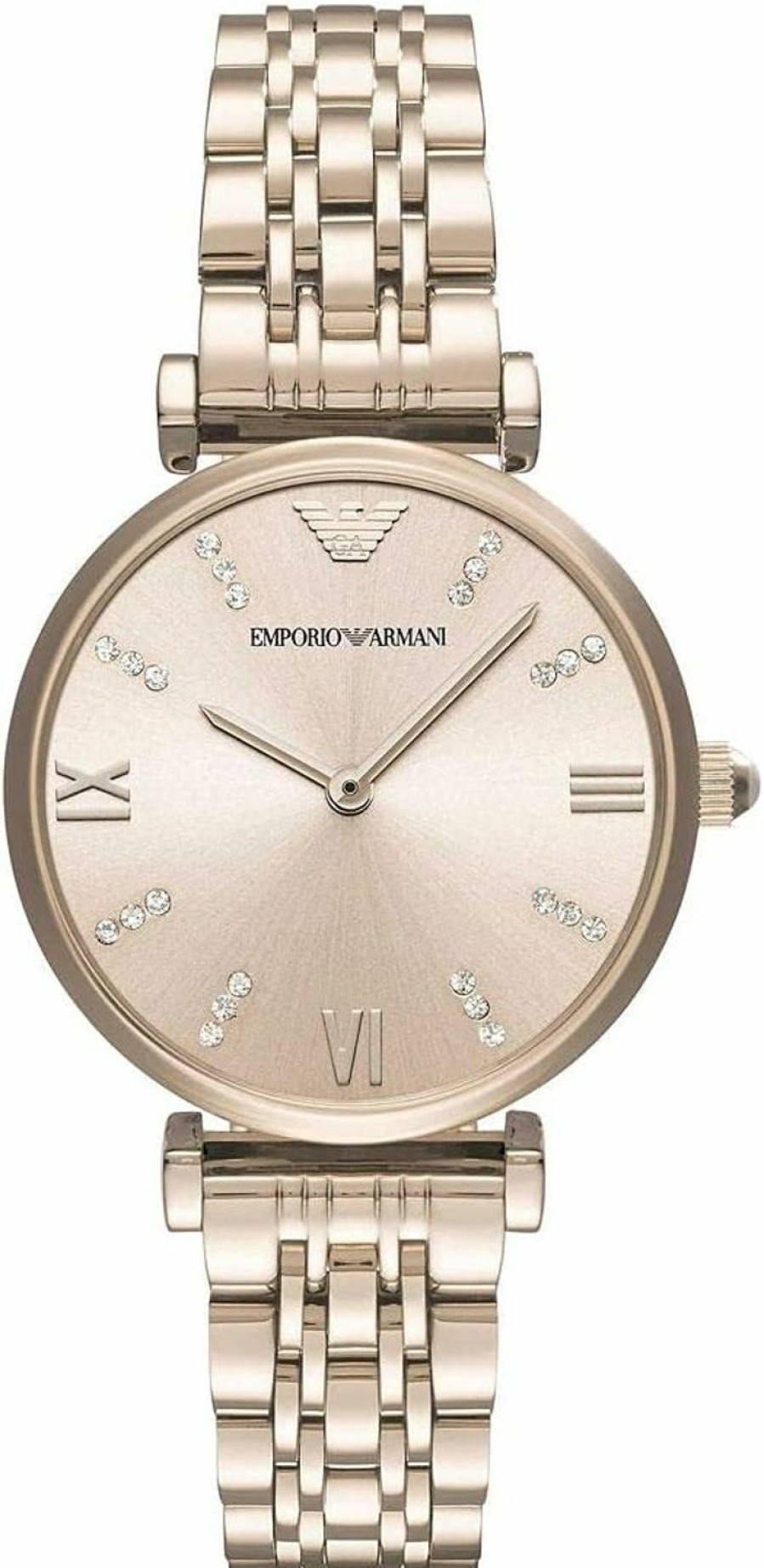 Emporio Armani Emporio Armani Women'S Dress Watch Stainless Steel Quartz Stainless-Steel Strap, Pink, 14 (Model: Ar11059) Online