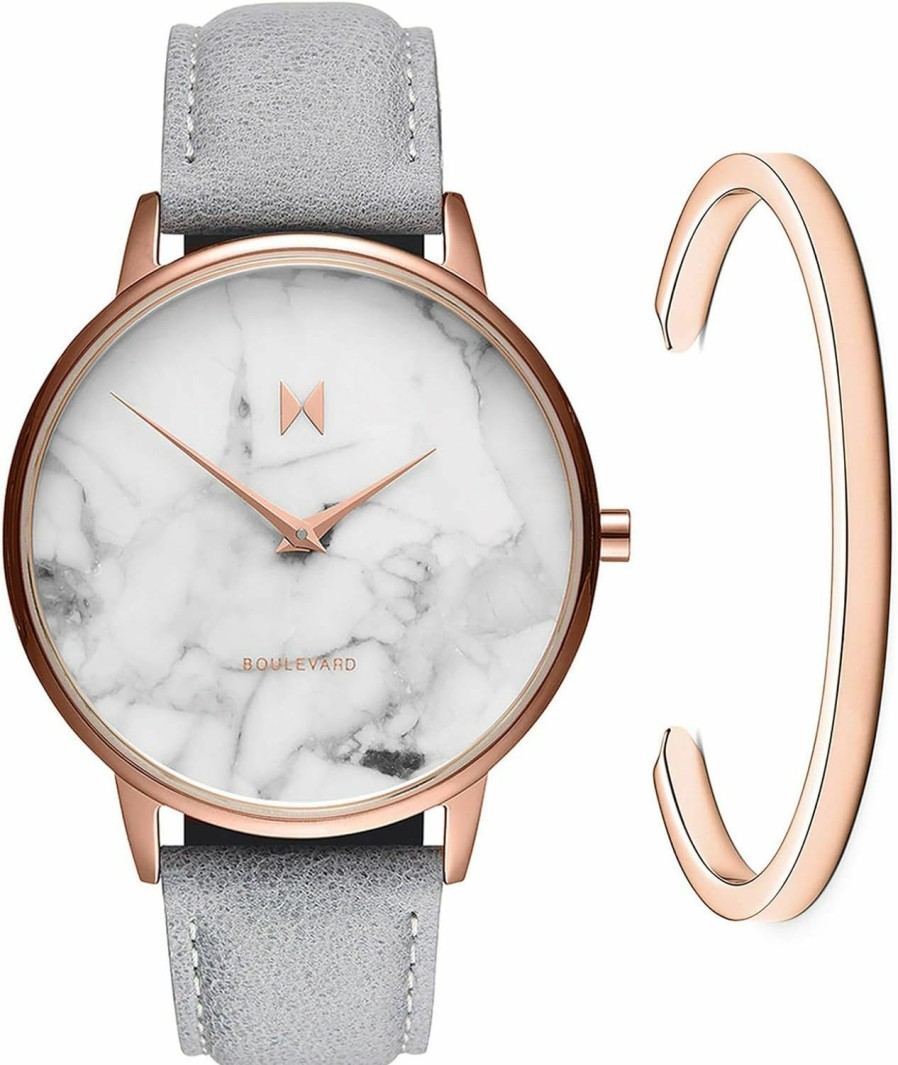 MVMT Mvmt Boulevard Women'S 38Mm Marble Rose Gold Analog Watch Online