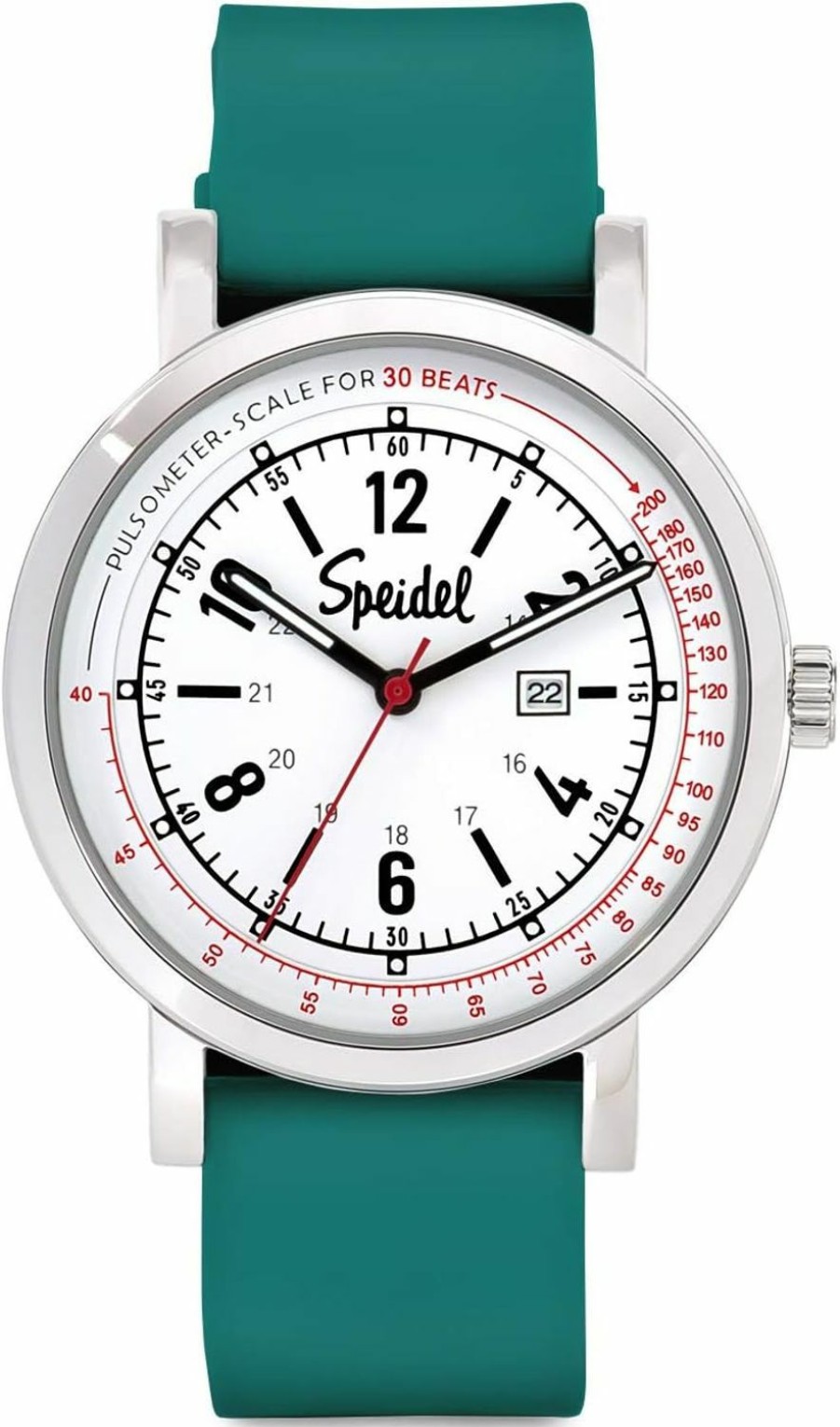 Speidel Speidel Scrub Watch Pulsometer 30 V1 For Nurse, Doctors, Medical Professionals And Students Men, Women, Uni, Easy Read Dial, Military Time With Second Hand, Silicone Band, Water Resistant Hot