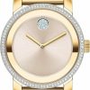 Movado Movado Bold Iconic Women'S Swiss Quartz 3600882 Ionic Plated Light Gold Steel & Crystal Case And Link Bracelet Watch, Color: Two Tone Best