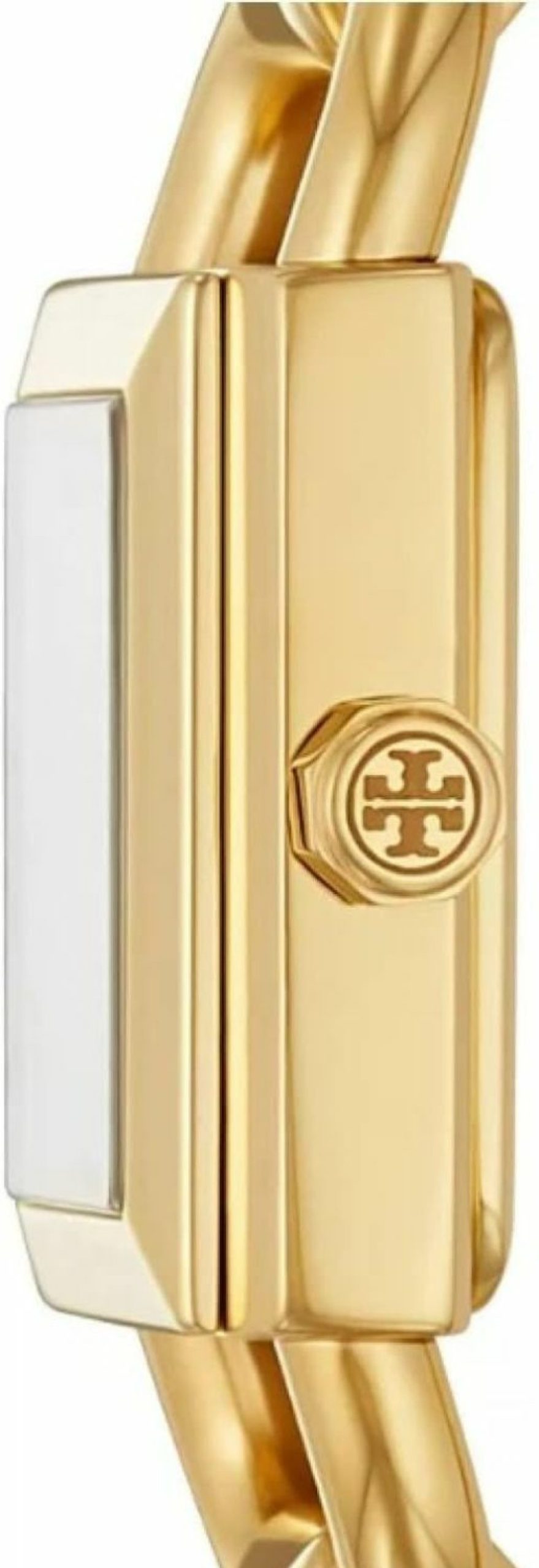 Tory Burch Tory Burch Tbw7257 Cream Dial Gold Tone Stainless Steel Bracelet Band With Two Tone Bracelet Band Phipps Watch Women'S Gift Set Hot