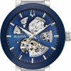 Bulova Bulova Men'S Modern 3-Hand Automatic Watch, Open Aperture Dial And Edge To Edge Crystal Clearance