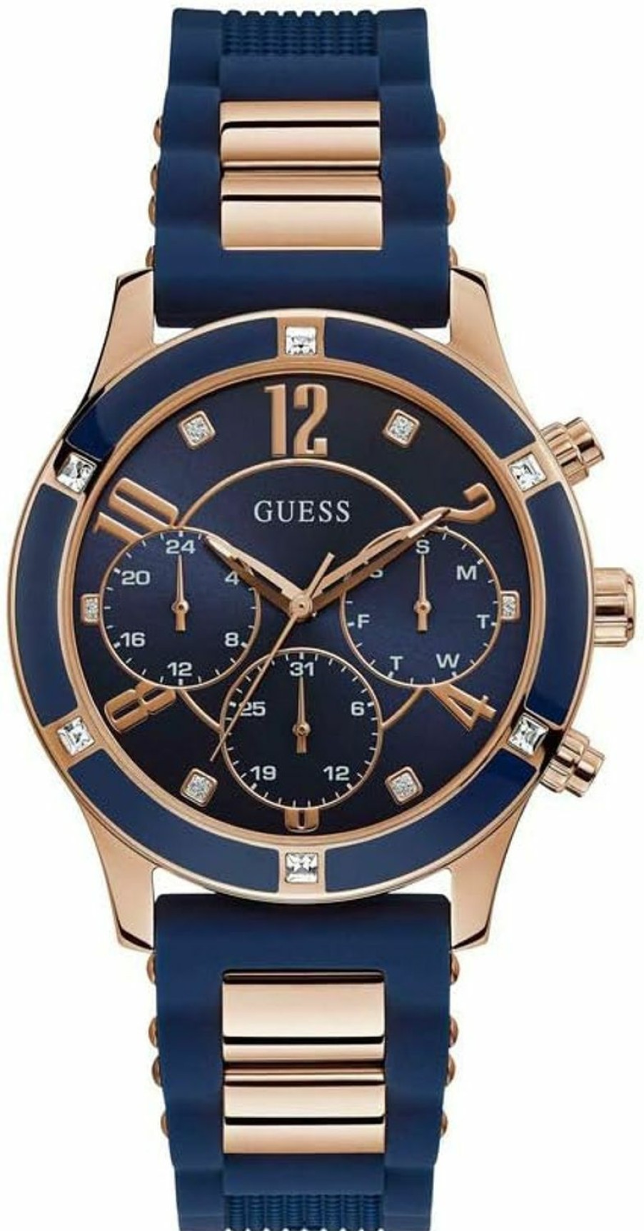 GUESS Guess Breeze Quartz Diamond Blue Dial Ladies Watch W1234L4 Wholesale