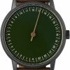 slow Slow Round 22 - Dark Brown Leather, Anthracite Case, Green Dial New