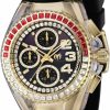 TechnoMarine Technomarine Women'S Tm-121064 Cruise Glitz Quartz Black Dial Watch New