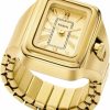 Fossil Fossil Women'S Watch Ring With Two-Hand Analog Display And Stainless Steel Expansion Band Wholesale