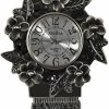 Weicam Weicam Women Girls Vintage Cuff Bangle Bracelet Watch Carved Flowers Analog Quartz Wrist Watch Best