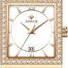 WWOOR Womens Watches Original Fashion Analog Quartz With Adjustable Steel Mesh Watch Waterproof Wrists Best