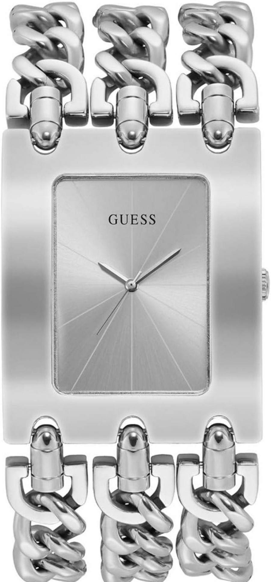 GUESS Guess Watches Ladies Heavy Metal Womens Analog Quartz Watch With Stainless Steel Bracelet W1274L1 Clearance