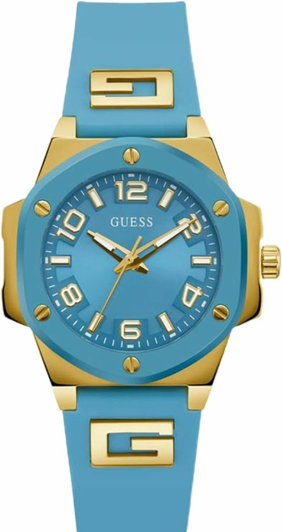 GUESS Guess Ladies 38Mm Watch - Turquoise Strap Turquoise Dial Two-Tone Case Wholesale