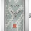 Bulova Bulova Ladies' Frank Lloyd Wright Stainless Steel 3-Hand Quartz, Rectangle Dial Style: 96L286 Best