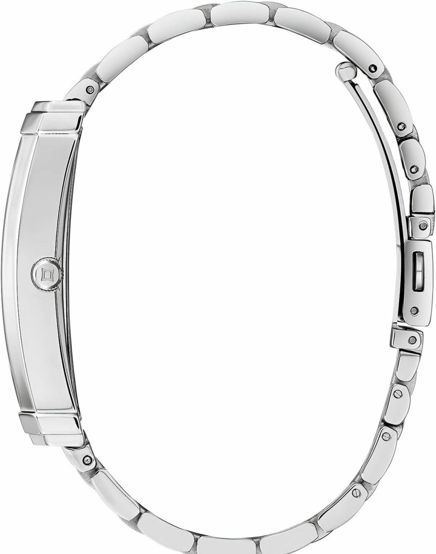 Bulova Bulova Ladies' Frank Lloyd Wright Stainless Steel 3-Hand Quartz, Rectangle Dial Style: 96L286 Best