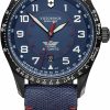 Victorinox Victorinox Airboss Mechanical Watch With Blue Dial And Blue Nylon Strap Wholesale