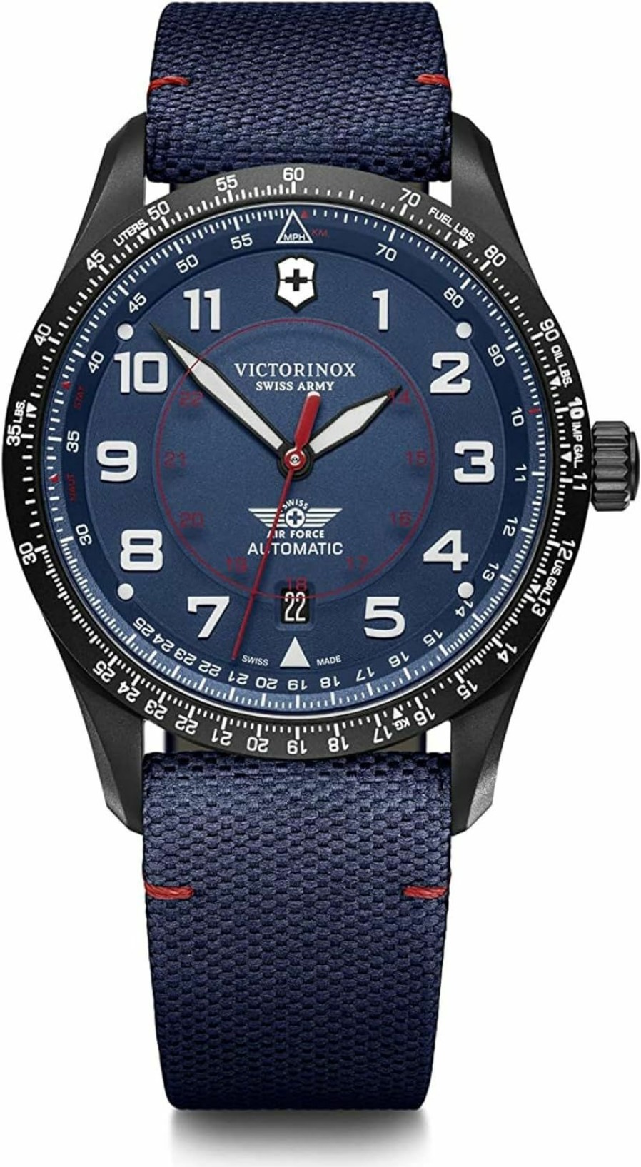 Victorinox Victorinox Airboss Mechanical Watch With Blue Dial And Blue Nylon Strap Wholesale