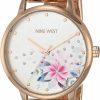 Nine West Nine West Women'S Crystal Accented Bracelet Watch Best