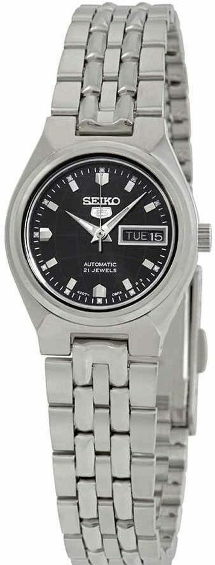 SEIKO Women Seiko Symk43 Seiko 5 Seiko 5 Stainless Steel Case And Bracelet Black Dial Clearance