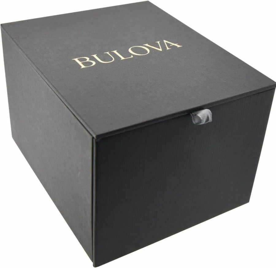 Bulova Bulova Crystal Pave 3-Hand Quartz Slim Case Watch New