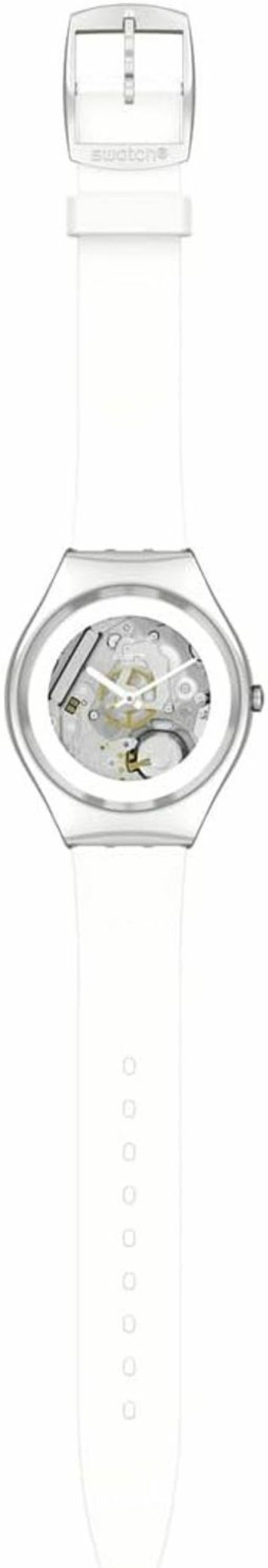 Swatch Swatch Gent Biosourced Pure White Irony Quartz Watch Clearance