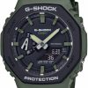 G-Shock Casio Ga2110Su-3A G-Shock Men'S Watch Green 48.5Mm Carbon/Resin Wholesale