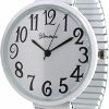 Unknown Geneva Super Large Stretch Watch Clear Number Easy Read (White) Best