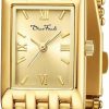 Diaofendi Diaofendi Small Gold Watches For Women Vintage Ladies Quartz Wrist Watches Stainless Steel Band Womens Gold Watch Luxury Bracelet Tools Included Best