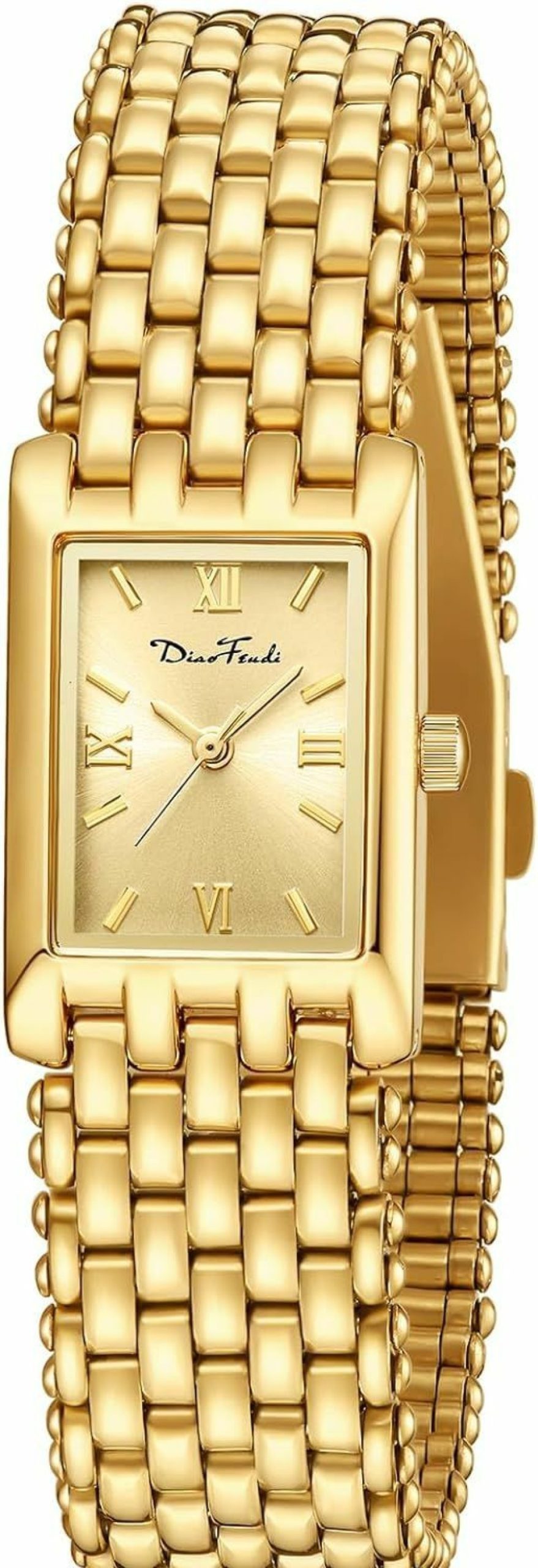 Diaofendi Diaofendi Small Gold Watches For Women Vintage Ladies Quartz Wrist Watches Stainless Steel Band Womens Gold Watch Luxury Bracelet Tools Included Best